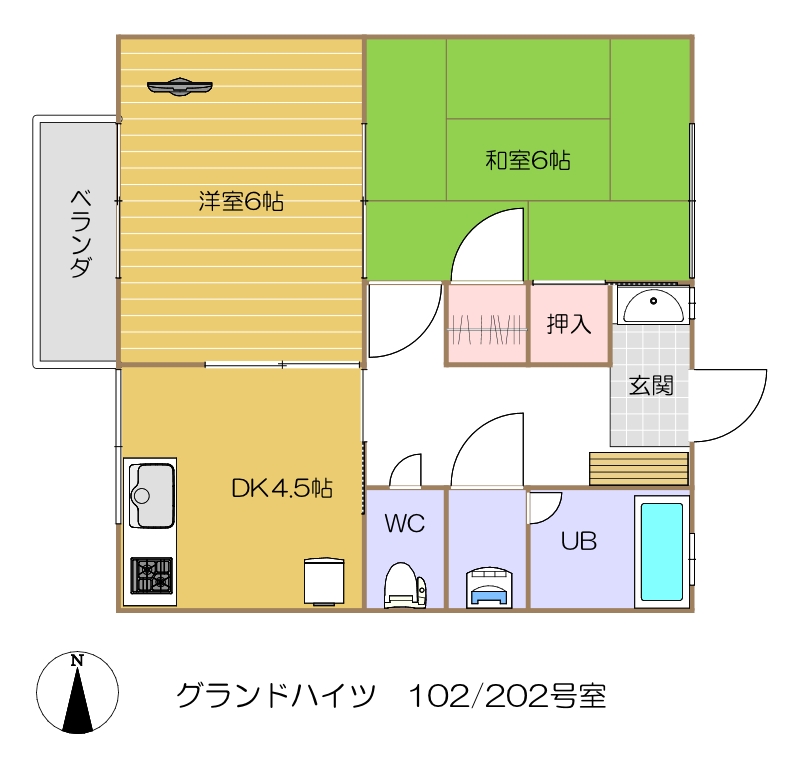 102・202号室