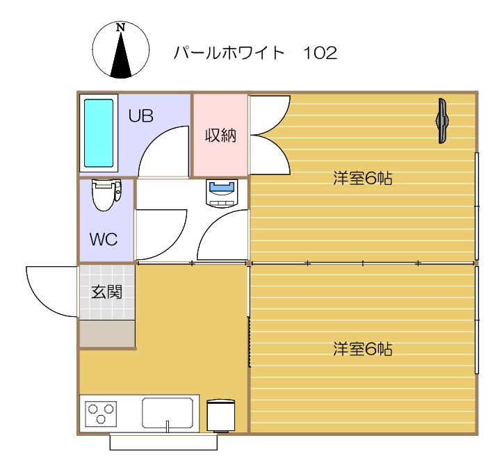102号室(間取り)