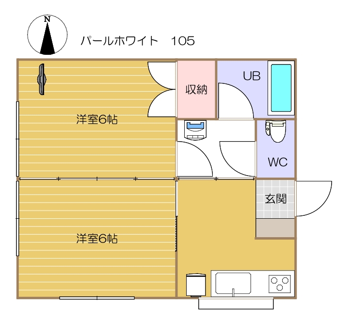 105号室(間取り)