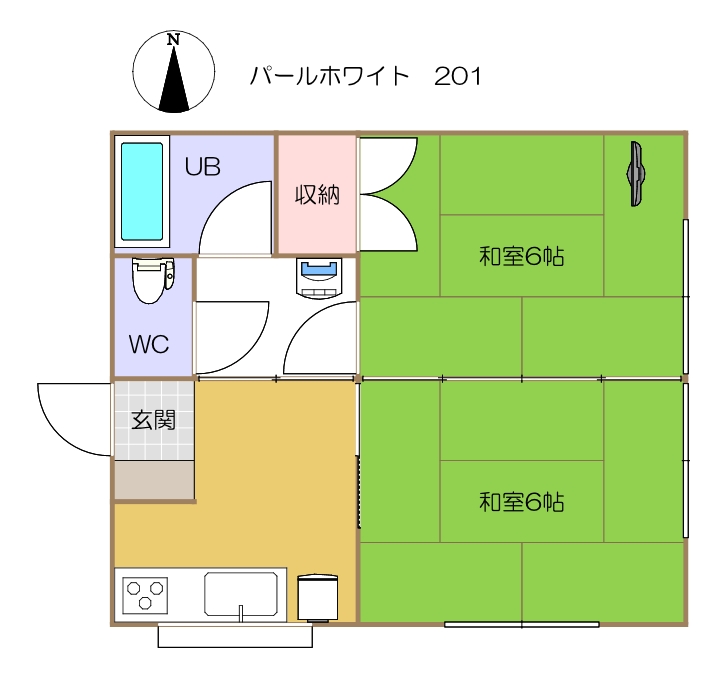 201号室(間取り)