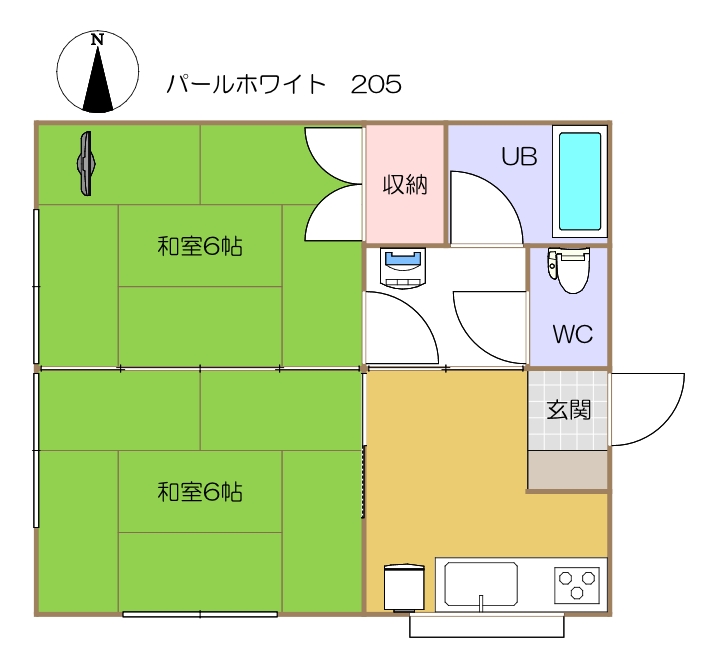 205号室(間取り)
